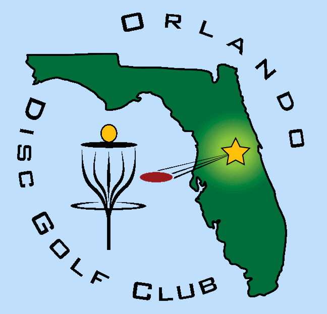 golf course logo. Orlando Disc Golf Club Weekly